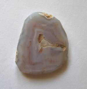Blue Chalcedony 38x30 Wild Cut Pendant Bead