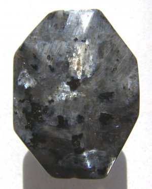 Larvikite 39x29 Freeform Pendant Bead