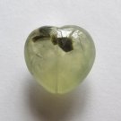 Prehnite 25x25 Heart Pendant Bead