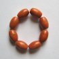 8 Orange Magnesite13x9 Barrel Beads