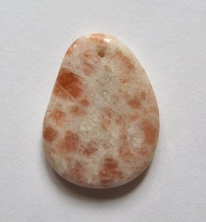 Sunstone  40x30 Freeform Pendant Bead