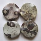 4 Apache Jasper 25mm Wavy Coin Beads