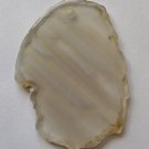 Banded Grey Agate 41x30 Natural Slice Pendant Bead