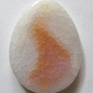Crab Fire Agate 40x30 Teardrop Pendant Bead
