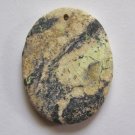 Yellow Turquoise 45x35 Oval  Pendant Bead