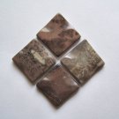 4 Artistic Jasper 35x35 Diamond Pendant Beads