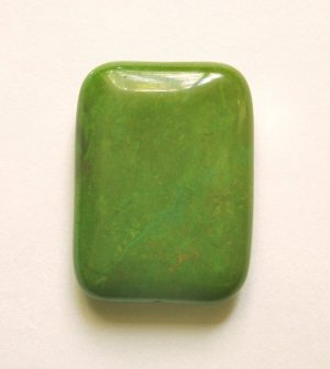 Shamrock green Magnesite 40x30 Rectangle Pendant Bead