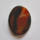 Red Agate 40x30 Twisted Oval Pendant Bead