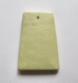 Yellow Turquoise 47x34 Ladder Pendant Bead