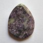 Charoite 40x30 Faceted Teardrop Pendant Bead