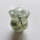 Prehnite 20x17 Carved Tulip Pendant Bead