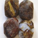 4 Pietersite 20x15 Faceted Nugget Pendant Beads