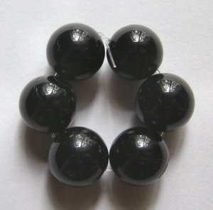 6 Iolite 10mm Round Beads