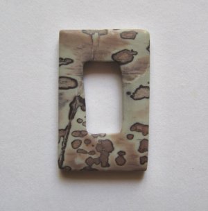 Apache Jasper 40x27  Rectangle Frame Pendant Bead