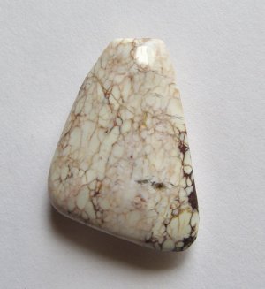 White Turquoise Magnesite 45x33 Freeform Pendant Bead