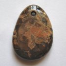Flame Jasper 43x31 Freeform Pendant Bead