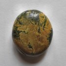 Yellow Turquoise Magnesite 35x30 Oval Nugget Pendant Bead