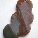 Fancy Jasper 58x30 Cloud Pendant Bead