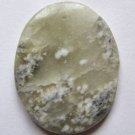 Flower Jade 45x35 Oval Pendant Bead