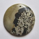 Nature's Paintbrush Jasper 46mm Disc Pendant Bead