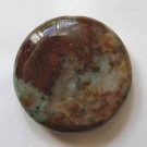 African Green Opal 30mm Disc Pendant Bead