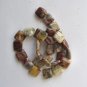 Crazy Lace Agate 14x14 Square Beads 15.5" strand