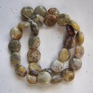 Crazy Lace Agate 14x5 Coin Beads 15.5" strand
