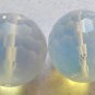 2 Huge Opalite 18mm Microfaceted Round Beads