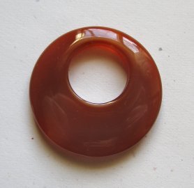 Carnelian Agate 40mm Pendant Bead