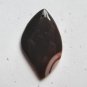 Banded Red Agate  54x32 Marquise Pendant Bead