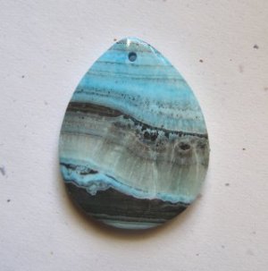 Turquoise Jasper 45x35 Teardrop Pendant Bead