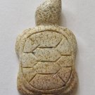 Picture Jasper 35x23 Carved Turtle Pendant Bead
