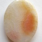 Crab Fire Agate 40x30 Teardrop Pendant Bead