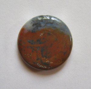 Ocean Jasper 30mm Disc Pendant Bead