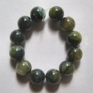 12 Green Mother of Pearl 8mm Round Beads