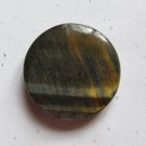 Blue Tiger Eye 40mm Disc Pendant Bead