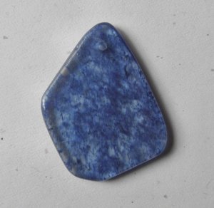 Blueberry Quartz 45x38 Freeform Pendant Bead