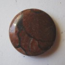 Red/Black Picture Jasper 35mm Disc Pendant Bead