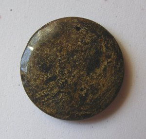 Bronzite38x6 Disc Pendant Bead