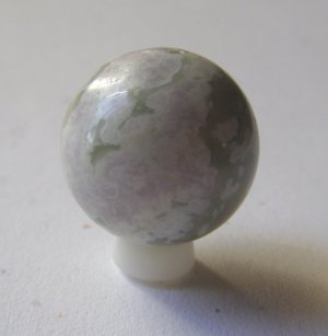 Lotus Jasper 20mm Round Pendant Bead