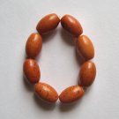 8 Pumpkin Magnesite 15x10 Beads