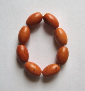 8 Pumpkin Magnesite 15x10 Beads