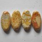 4 Marigold Magnesite 30x16 Oval Beads