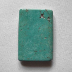 Turquoise 37x26 Rectangle Pendant Bead