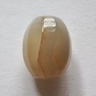 Carnelian Agate 23x18 Barrel Pendant Bead