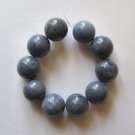10 Blue Coral 10mm Round Beads