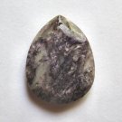 Charoite 40x30 Faceted Teardrop Pendant Bead