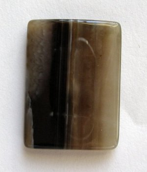 Sardonyx Agate 34x25 Rectangle Pendant Bead