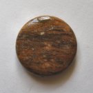 Tiger Jasper 30mm Disc Pendant Bead