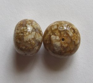2 Ocean Jasper 18x14 Rondelle Beads